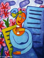 Litografi av Ingrid Roth 19x27cm 1500:-